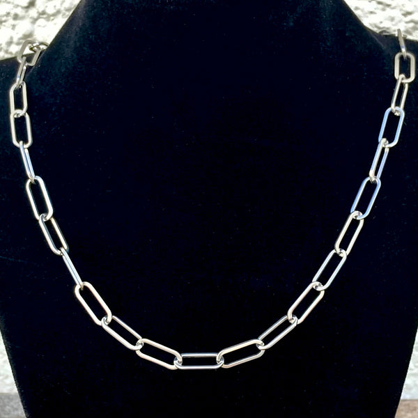 SANITY JEWELRY® Ladies Necklace Necklace - Paper Clip Chain - 1/4" - Polished - PCS