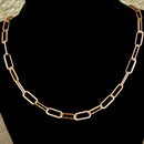 SANITY JEWELRY® Ladies Necklace Necklace - Paper Clip Chain - 1/4" - Rose Gold - PCR