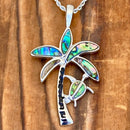 Sanity Jewelry Ladies Necklace Pendant Only Sea Shell - Coconut Palm Tree W/ Sea Turtle Pendant - Rope Necklace - SK2571