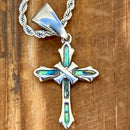 Sanity Jewelry Ladies Necklace Pendant Only Sea Shell - Cross Mini Pendant - Rope Necklace - SK2573M