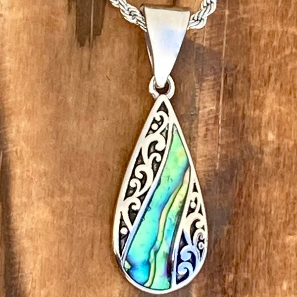 Sanity Jewelry Ladies Necklace Pendant Only Sea Shell - Tear Drop Mini Pendant - Rope Necklace - SK2520M