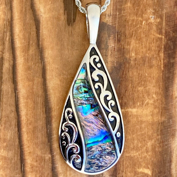 Sanity Jewelry Ladies Necklace Pendant Only Sea Shell - Tear Drop Pendant - Rope Necklace - SK2520