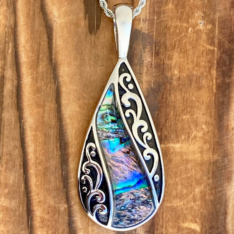 Sanity Jewelry Ladies Necklace Pendant Only Sea Shell - Tear Drop Pendant - Rope Necklace - SK2520
