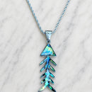 SANITY JEWELRY® Ladies Necklace Sea Shell - Fish Bonez - Rope Chain - SK2620