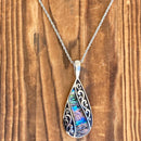 Sanity Jewelry Ladies Necklace Sea Shell - Tear Drop Pendant - Rope Necklace - SK2520