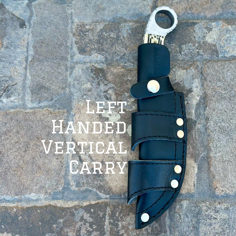 SANITY JEWELRY® Left Handed Vertical 9” Al Capone - Bone - We The People - D2 Steel - Horizontal & Vertical Carry - PE17