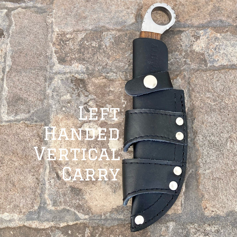 SANITY JEWELRY® Left Handed Vertical 9” Al Capone - Rosewood - D2 Steel - Horizontal & Vertical Carry - PE219