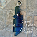 Sanity Jewelry Left Handed Vertical Al Capone - Red & Black Wood - Horizontal & Vertical Carry - 9 inches - PE03