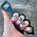 Sanity Jewelry Matte Black 4 Finger Bottle Opener - Pick Your Color - 4FB221
