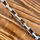 SANITY JEWELRY® Men's Necklace The Godfather Necklace - 3/8" Box Link - Silver - XLB01