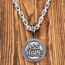 Sanity Jewelry Men's Pendant Necklace A Hole Pendant - Necklace (723)