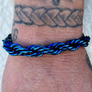 SANITY JEWELRY® Necklace 10MM Rope Chain Bracelet- Blue - B64