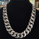 Sanity Jewelry Necklace 18 inches Bagger Necklace - Galvanized - 1" Wide- The Custom - G21N