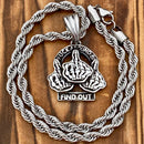 Sanity Jewelry Necklace 18" Silver FAFO Small - Polished - Pendant - Necklace - 742