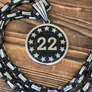 Sanity Jewelry Necklace 22 A Day - Round Pendant - Necklace (480)