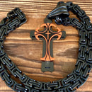 Sanity Jewelry Necklace 22” Black "Sanity's Combo" - Cross - Risen Cross Orange & Black Pendant - Necklace (828)