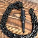 Sanity Jewelry Necklace 22” Black Spark Plug - Black -  Pendant & Necklace - PEN315