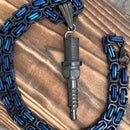 Sanity Jewelry Necklace 22” Black Spark Plug - Galvanized -  Pendant & Necklace - PEN314
