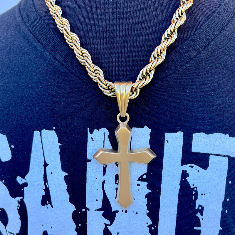 SANITY JEWELRY® Necklace 22 inches Sanity's Favorite Cross Large - Silver - Pendant - Necklace - 786C