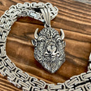 Sanity Jewelry Necklace 22” Silver Buffalo - Pendant - Necklace (745)