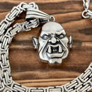 Sanity Jewelry Necklace 22” Silver Orc - Pendant - Necklace (744)
