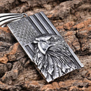 Sanity Jewelry Necklace American Eagle with Flag Pendant - Necklace (282)