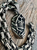 SANITY JEWELRY® Necklace Bone Crusher - Grim Reaper Pendant - Necklace (837)