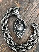 SANITY JEWELRY® Necklace Bone Crusher - Grim Reaper Pendant - Necklace (837)