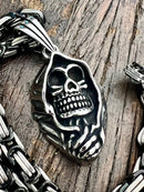 SANITY JEWELRY® Necklace Bone Crusher - Grim Reaper Pendant - Necklace (837)