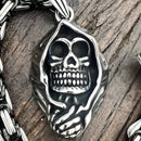 SANITY JEWELRY® Necklace Bone Crusher - Grim Reaper Pendant - Necklace (837)