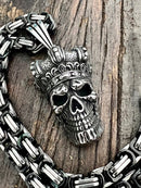 SANITY JEWELRY® Necklace Bone Crusher - Joker Skull Pendant - Necklace (840)