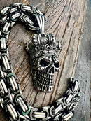 SANITY JEWELRY® Necklace Bone Crusher - Joker Skull Pendant - Necklace (840)