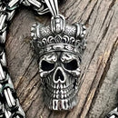 SANITY JEWELRY® Necklace Bone Crusher - Joker Skull Pendant - Necklace (840)