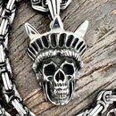 SANITY JEWELRY® Necklace Bone Crusher - Lady Liberty Pendant - Necklace (835)