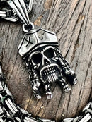 SANITY JEWELRY® Necklace Bone Crusher - Pirate Pendant - Necklace (836)