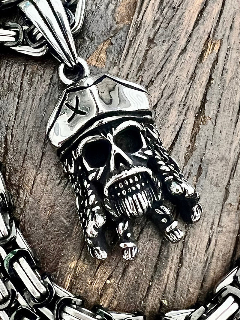 SANITY JEWELRY® Necklace Bone Crusher - Pirate Pendant - Necklace (836)