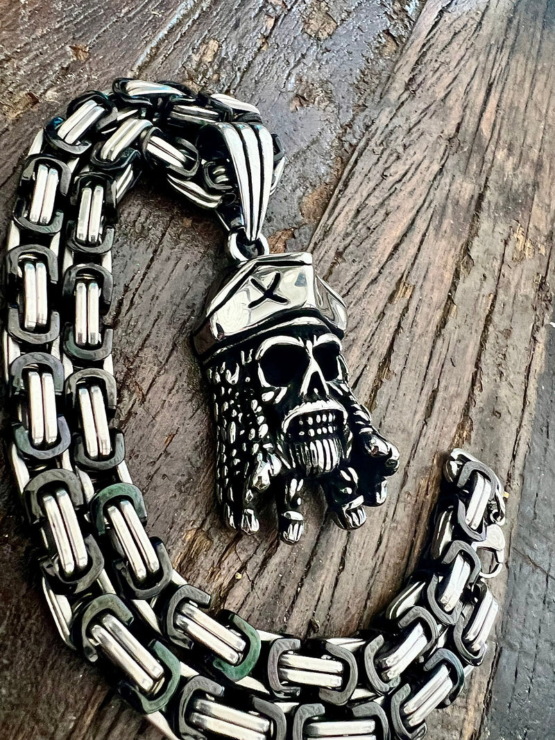 SANITY JEWELRY® Necklace Bone Crusher - Pirate Pendant - Necklace (836)