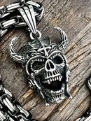 SANITY JEWELRY® Necklace Bone Crusher - Valhalla Viking Skull Pendant - Necklace (841)