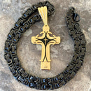 Sanity Jewelry Necklace Cross - Risen Cross Gold Pendant - Necklace - PEN832