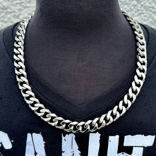 SANITY JEWELRY® Necklace - Diamond Cut Cuban Link - Classic - Polished - 1/2" Wide - CN01