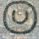 SANITY JEWELRY® Necklace - Figaro - Classic - Matte Black - 1/2" Wide - FN09