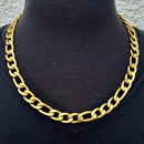 SANITY JEWELRY® Necklace - Figaro - Custom - Gold - 1/4" Wide - FN05