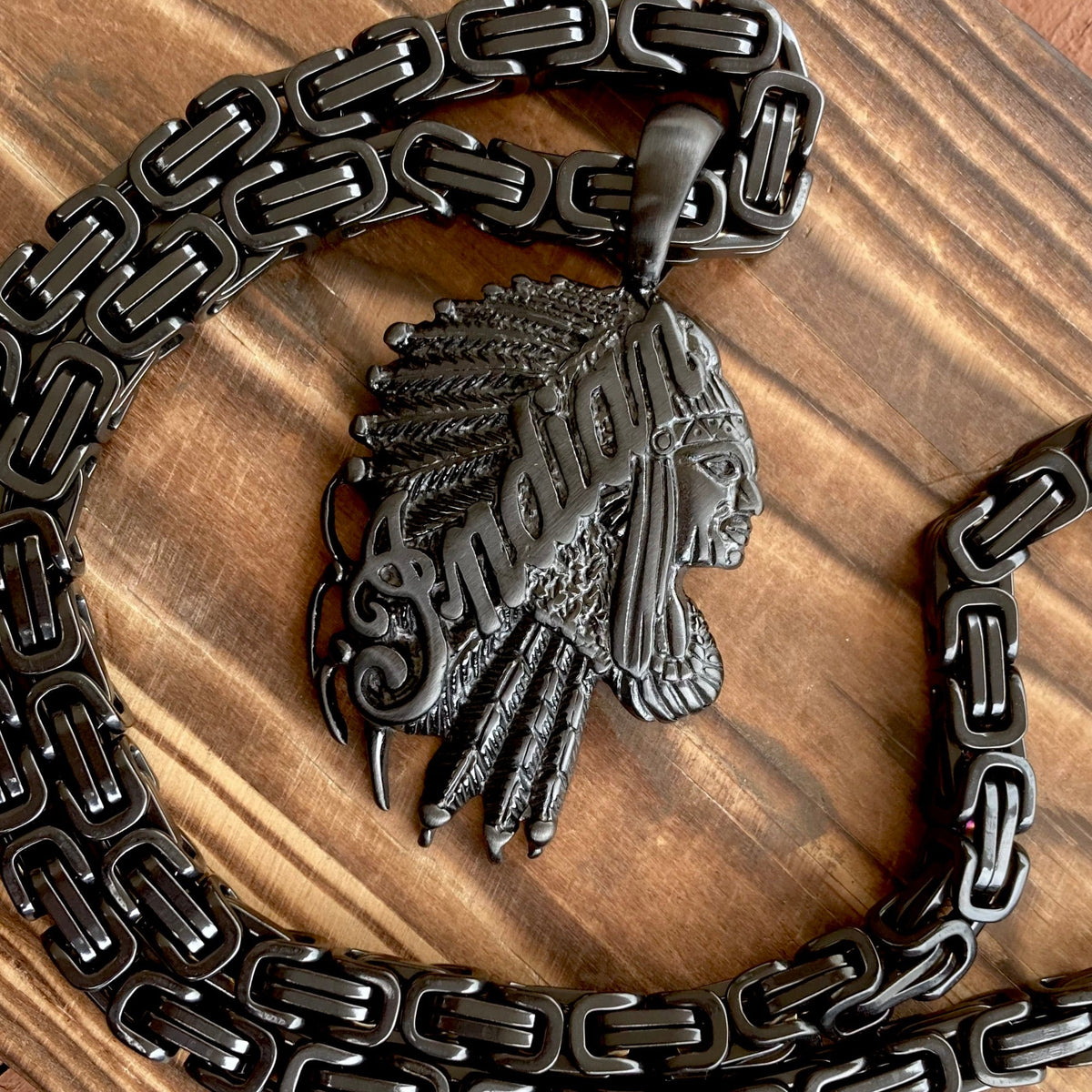 60's〜70's】Indian Jewelry ネックレス 刻印 SV925 Oxidized Sterling