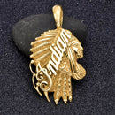 Sanity Jewelry Necklace Indian Pendant LG - Silver - Necklace (694)