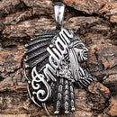 Sanity Jewelry Necklace Indian Pendant LG - Silver - Necklace (695)