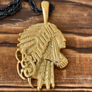 Sanity Jewelry Necklace Indian Pendant SM - Gold - Necklace (311)