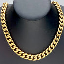 SANITY JEWELRY® Necklace - Men & Women's Necklace Cuban - 1/2" Classic - Gold Havana - CN213
