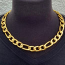 SANITY JEWELRY® Necklace Necklace Figaro - 1/2" Classic - Gold Sicilian - FN203
