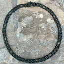 SANITY JEWELRY® Necklace Necklace Figaro - 1/4" Custom - Matte Black Sicilian - FN403