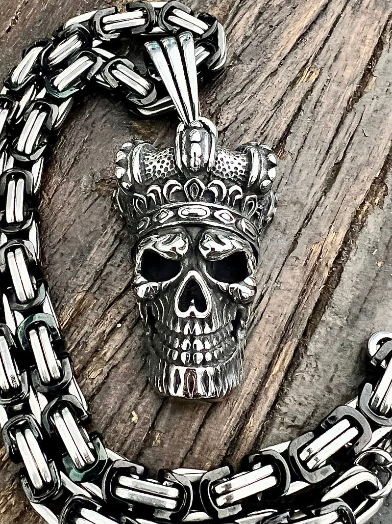 SANITY JEWELRY® Necklace Pendant Only Bone Crusher - Joker Skull Pendant - Necklace (840)